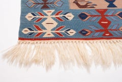 New Konya Fine Modern Kilim Central Anatolian Rug Turkish Wool Carpet