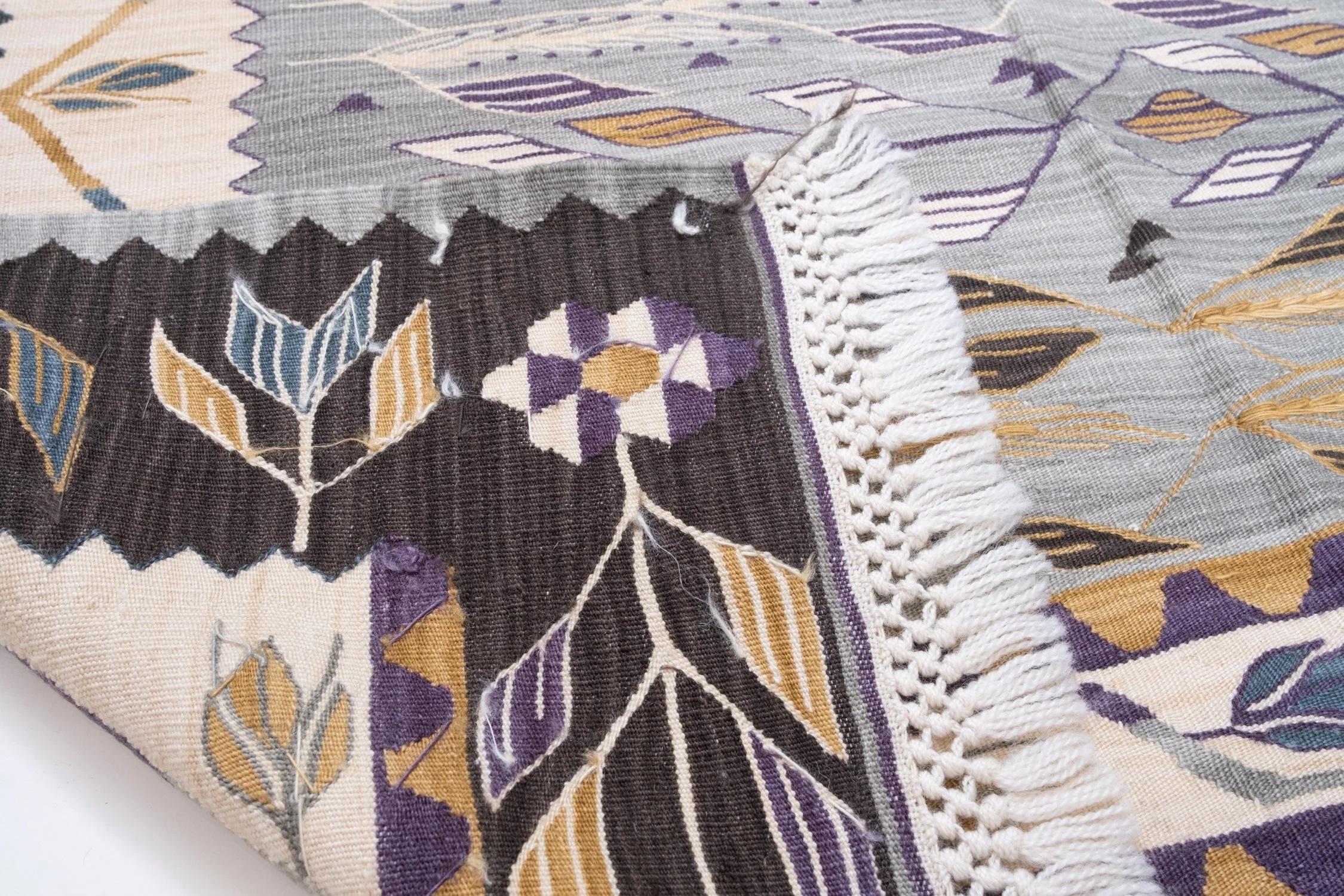 Nueva Alfombra Moderna Konya Kilim Anatolia Central Alfombra Turca Tejido a mano en venta