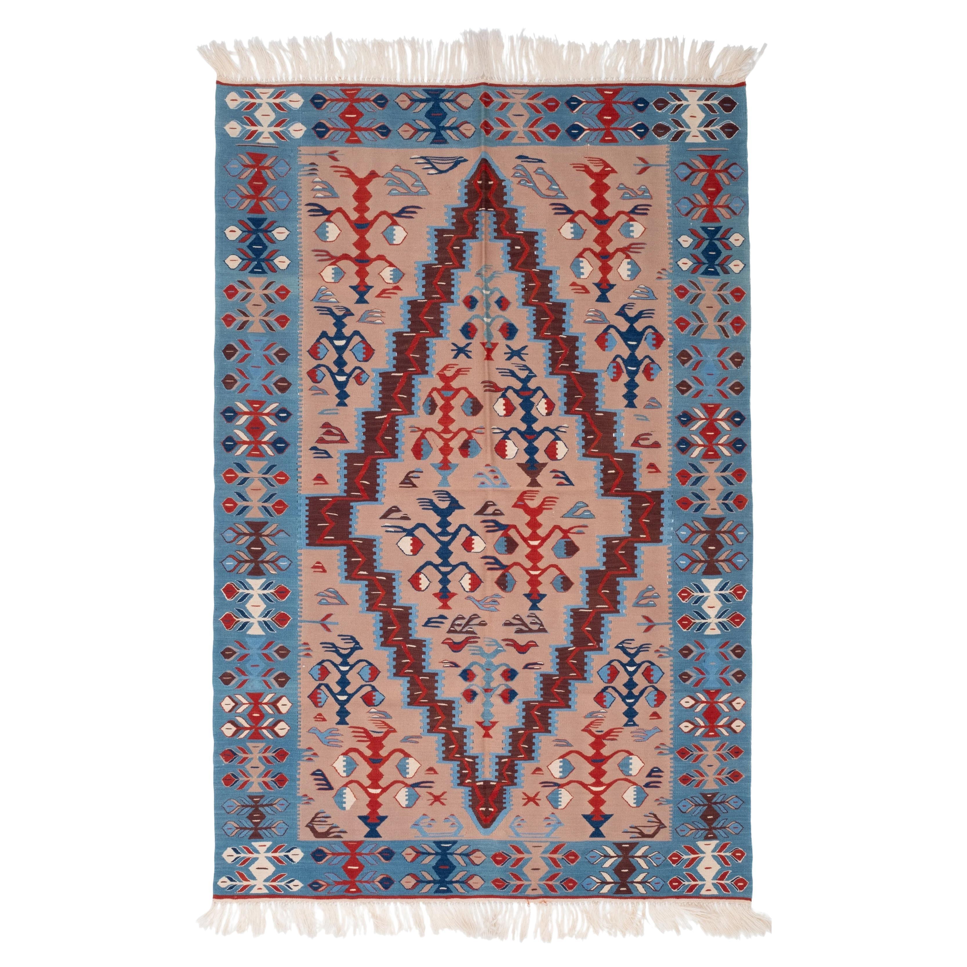Nueva Alfombra Moderna Konya Kilim Anatolia Central Alfombra Turca