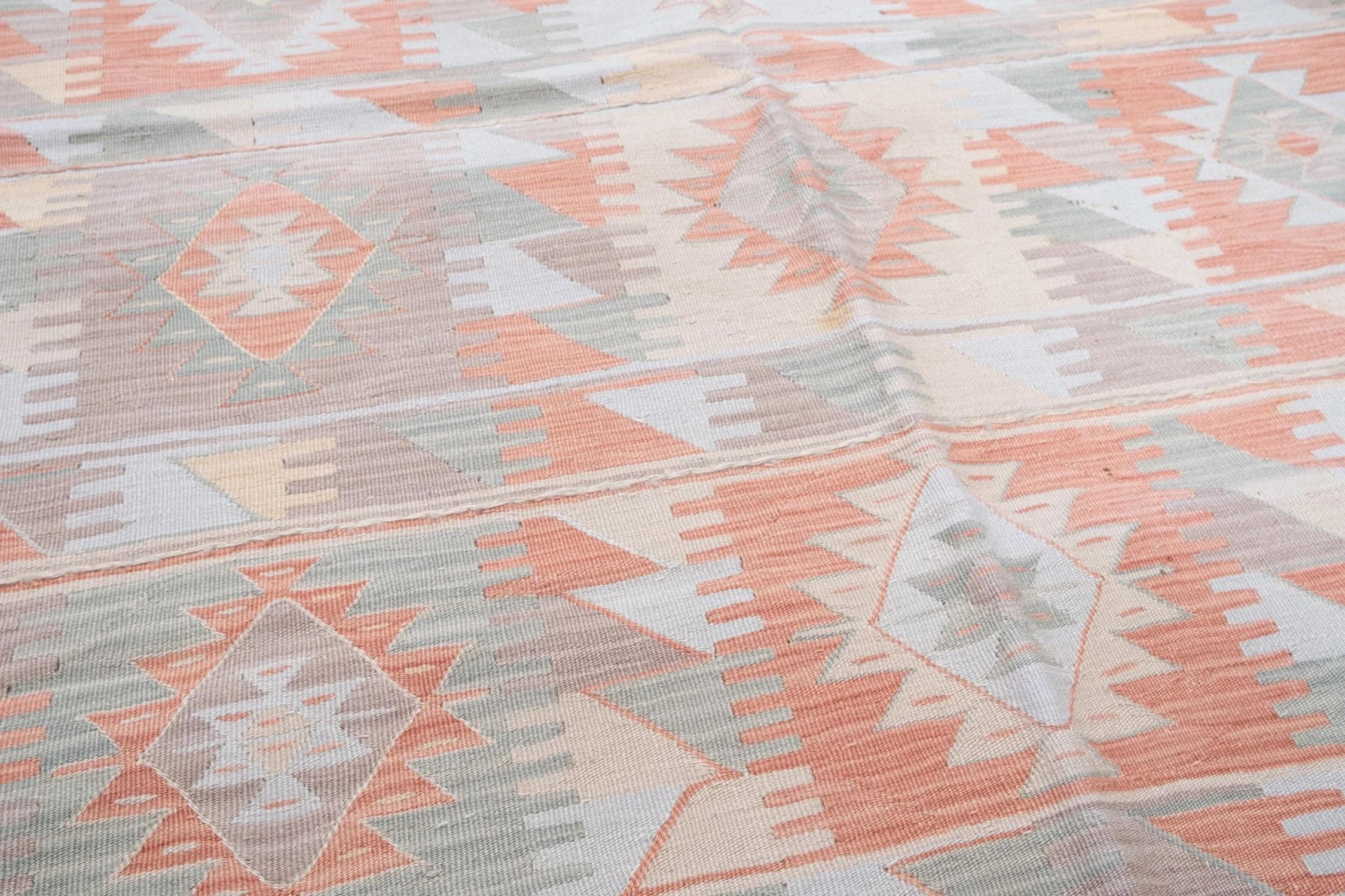Hand-Woven New Konya Handwoven Modern Fine Wool Kilim Central Anatolian Rug Turkish Carpet For Sale