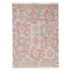 Nueva Konya Tejida a Mano Alfombra Moderna Kilim de Lana de Anatolia Central Alfombra Turca