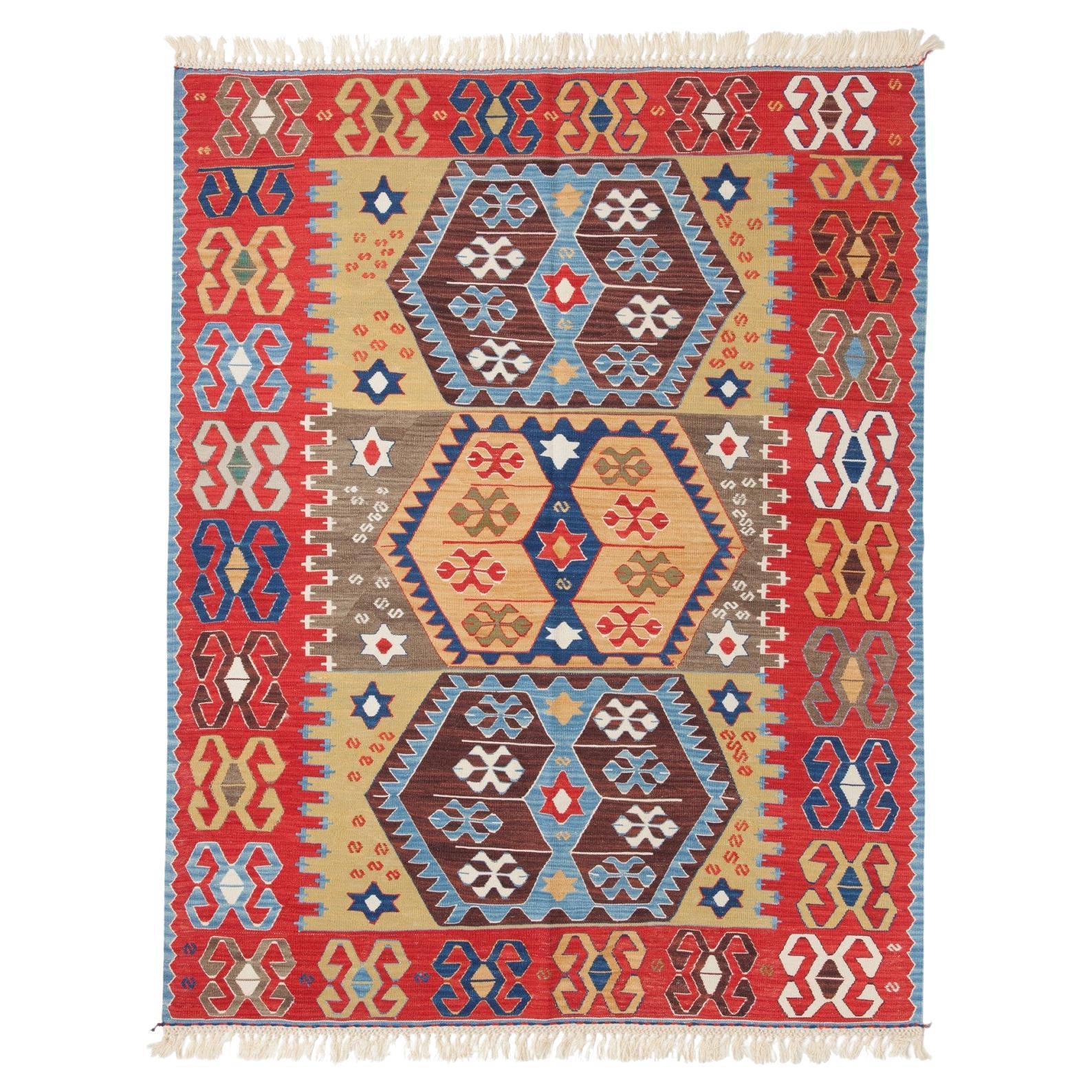 Nueva Alfombra Moderna Konya Kilim Anatolia Central Alfombra Turca en venta