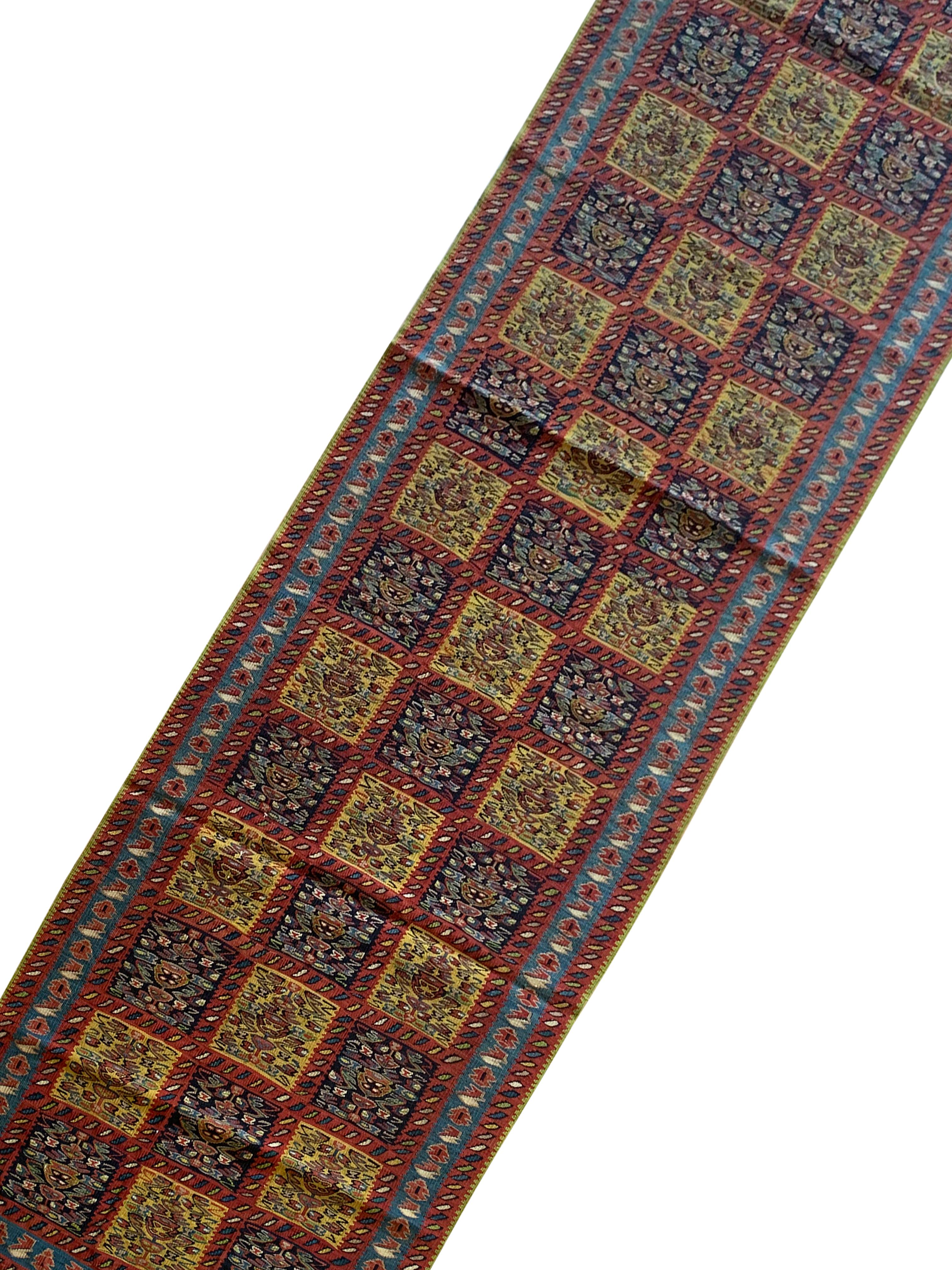 Nouveau tapis de couloir kurde Kilim en pure laine tissé à la main Kilim tissé à plat en vente 4