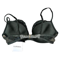 NEW La Perla Maison Moss Green Java Dancer Black Label Bra 34B 75B