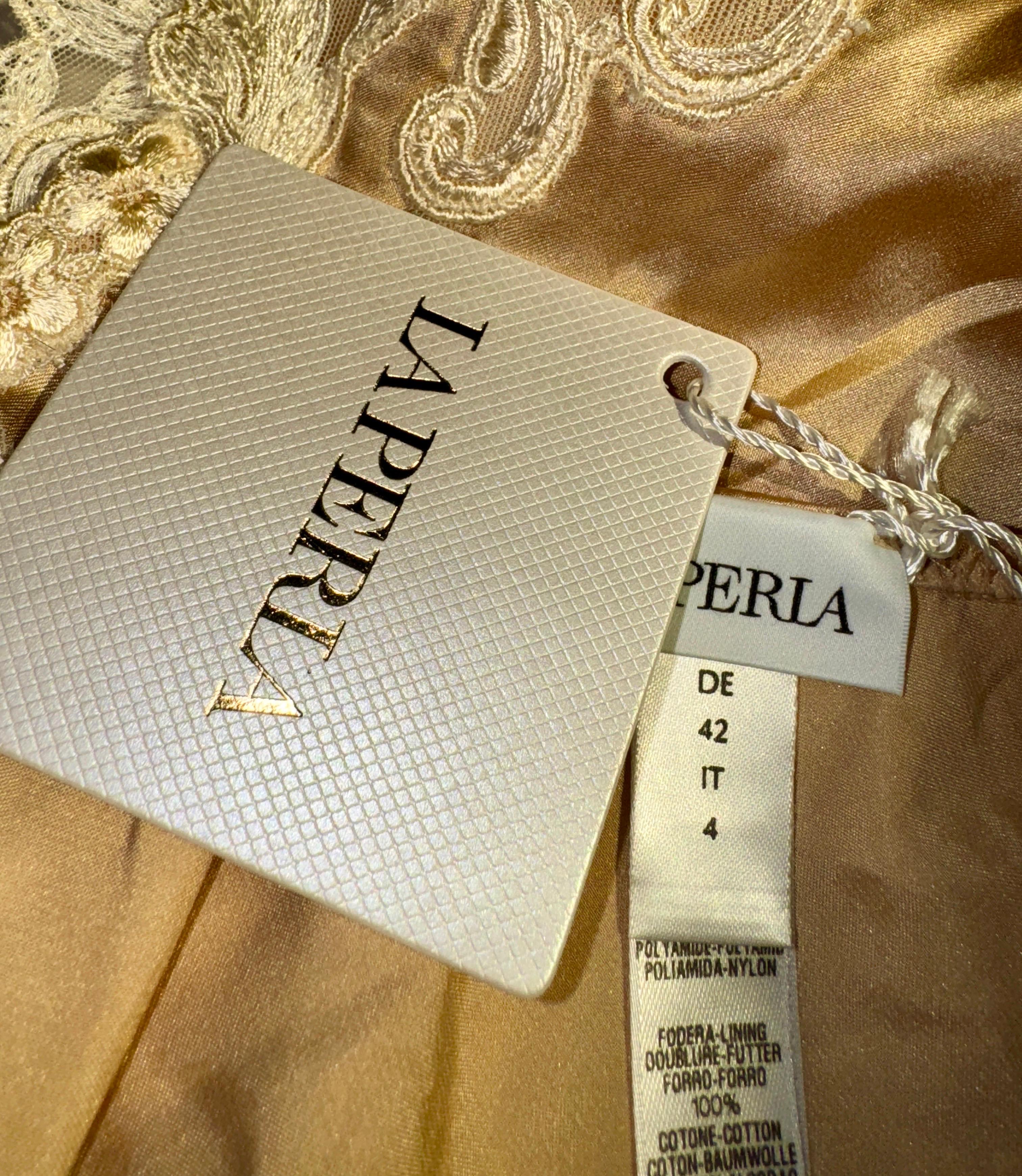 Bianco NUOVO LA PERLA Maison Frastaglio Embroidery Medium Brief L. in vendita