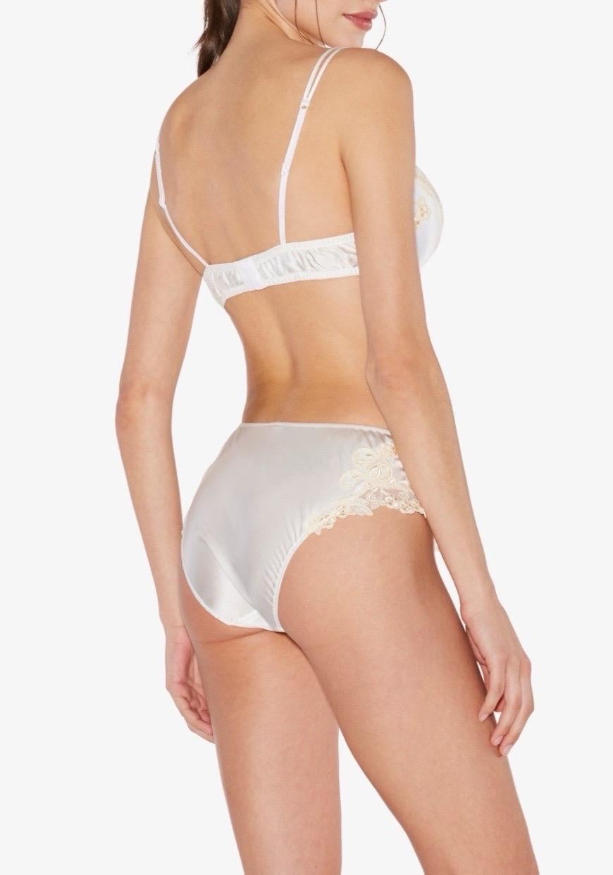 NUOVO LA PERLA Maison Frastaglio Embroidery Medium Brief L. in vendita 2