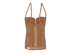 NEW La Perla Nude Top Boned Corset Corsage Bustier Strapless Shapewear 32B 70B