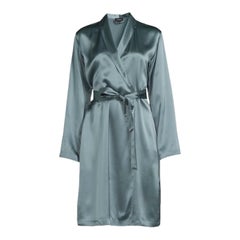 NUEVA Bata de seda La Perla Teal XS
