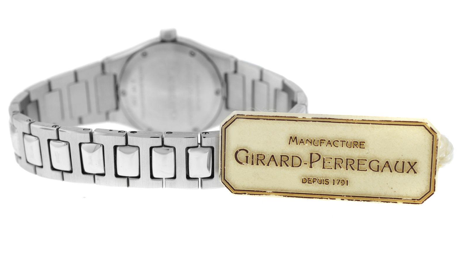 New Ladies Girard Perregaux Laureato Steel Quartz Watch Papers 3