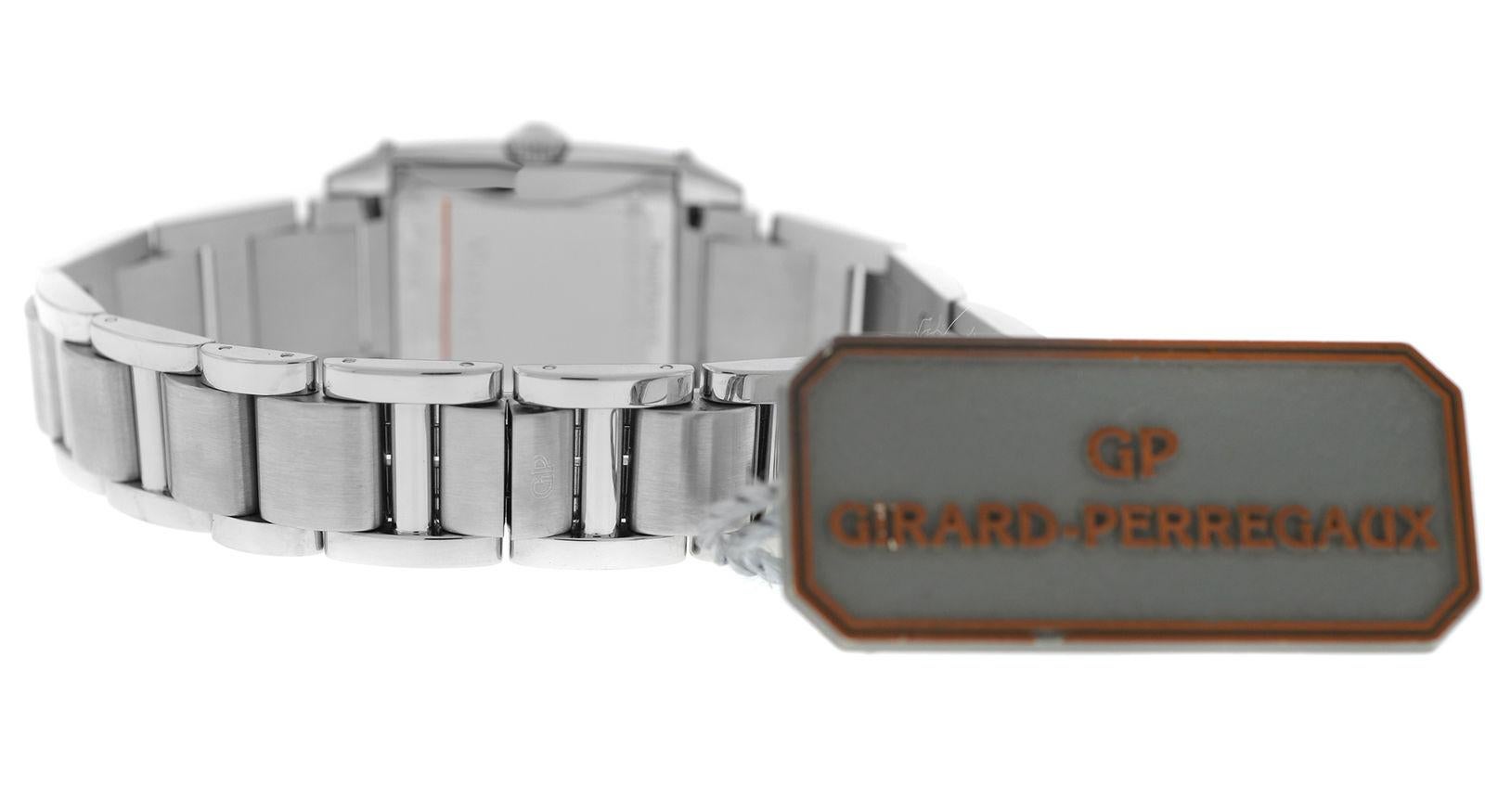 Women's New Ladies Girard Perregaux Vintage Steel Quartz Watch Papers For Sale