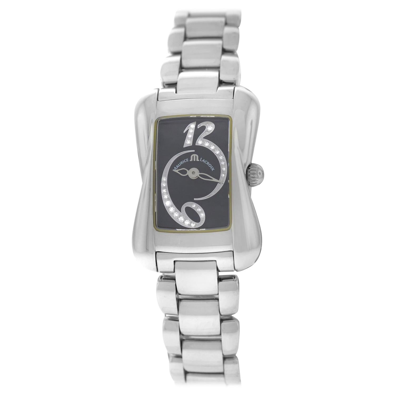New Ladies Maurice Lacroix Davina Diamond Quartz Watch For Sale