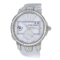 New Ladies Ulysse Nardin Executive Dual Time Diamond Watch