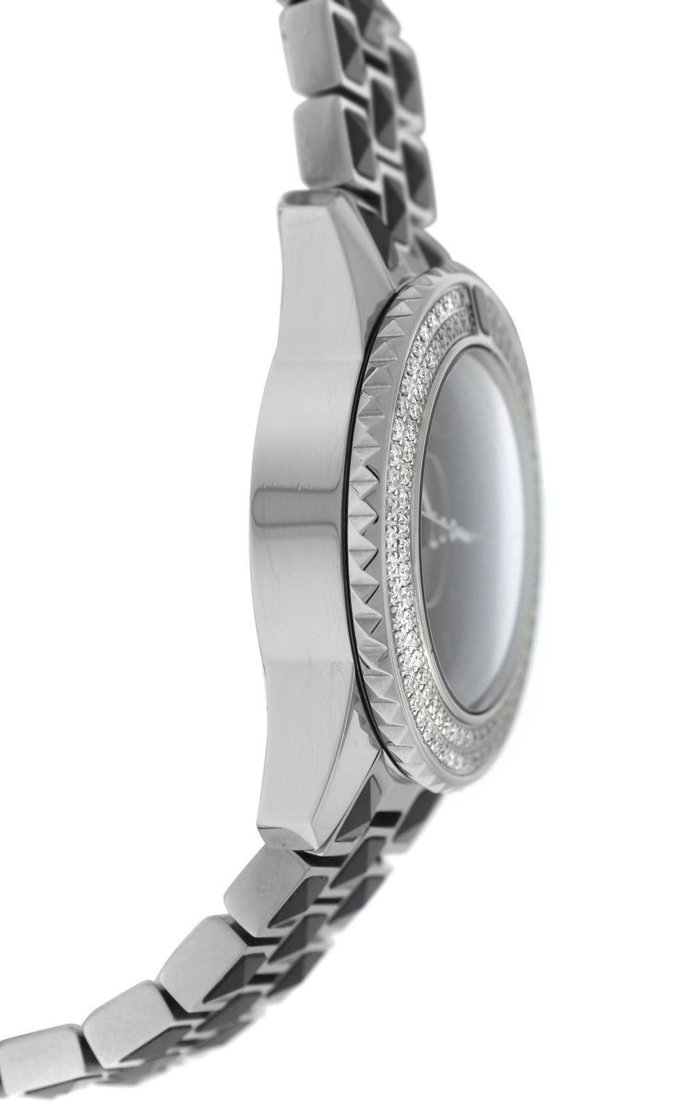 Modern New Lady Christian Dior Christal Diamond SS Quartz Watch