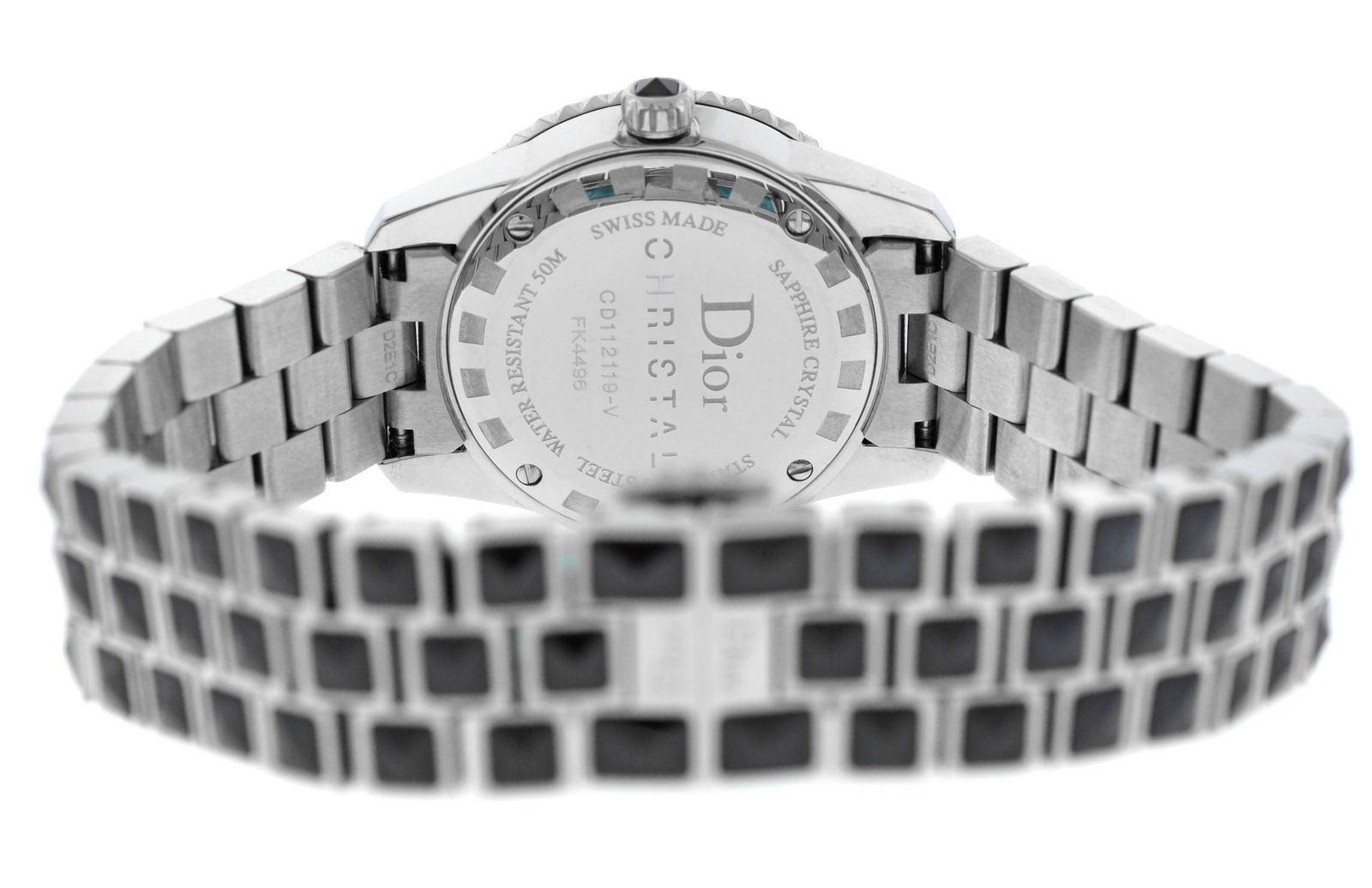 Women's New Lady Christian Dior Christal Diamond SS Quartz Watch