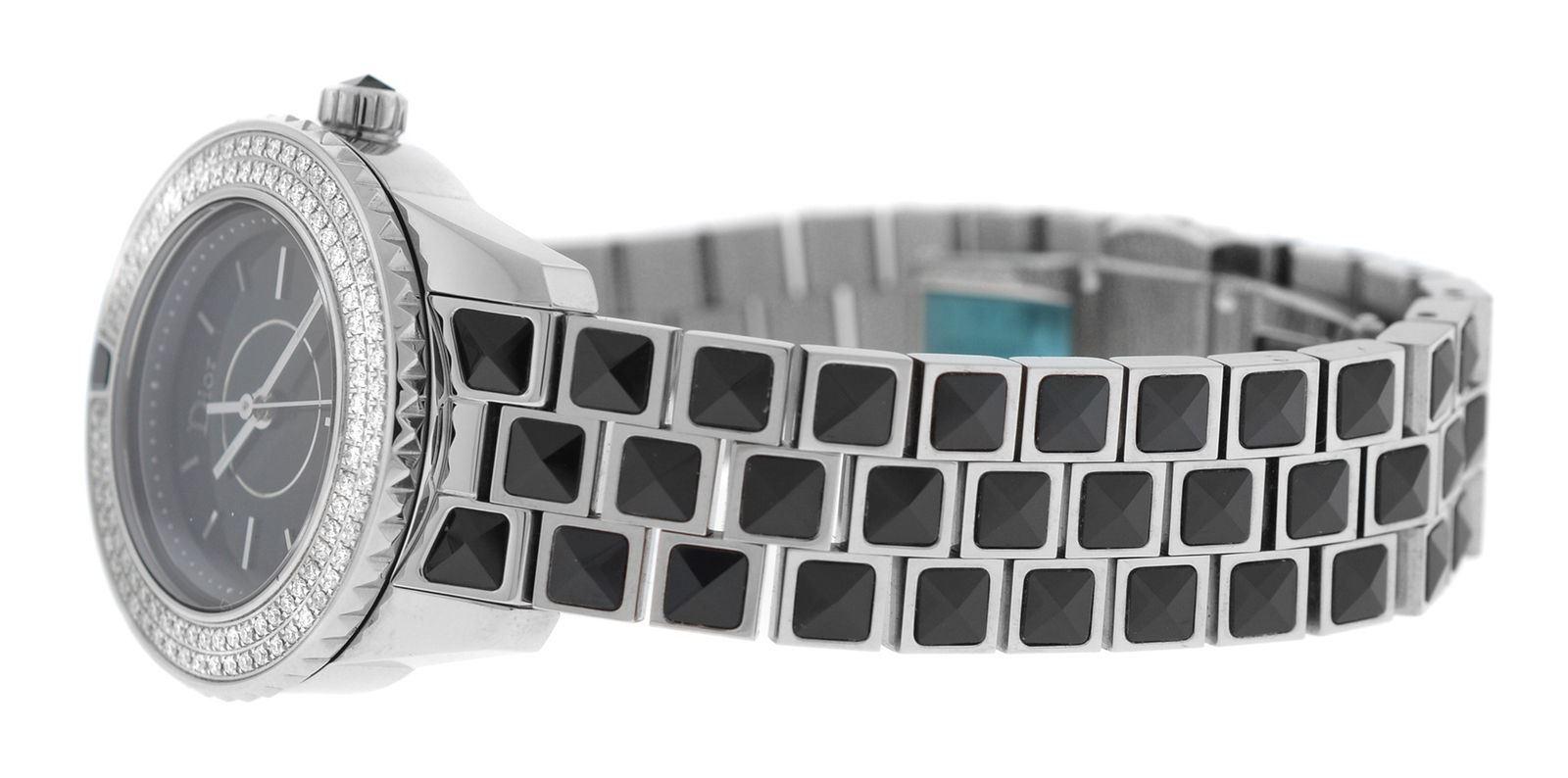 New Lady Christian Dior Christal Diamond SS Quartz Watch 2