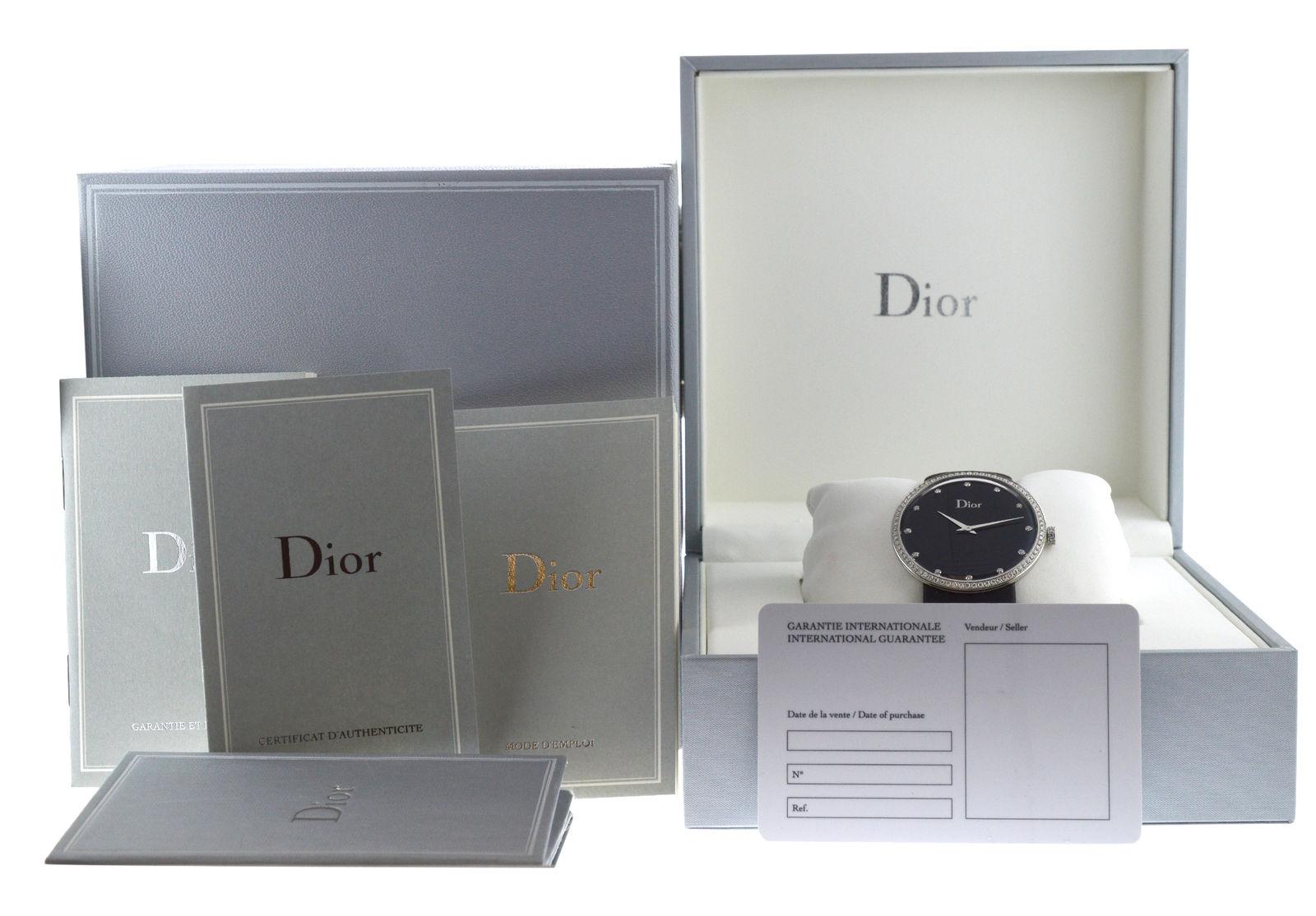 New Lady Christian Dior La D De Dior Diamond SS Quartz Watch For Sale 3