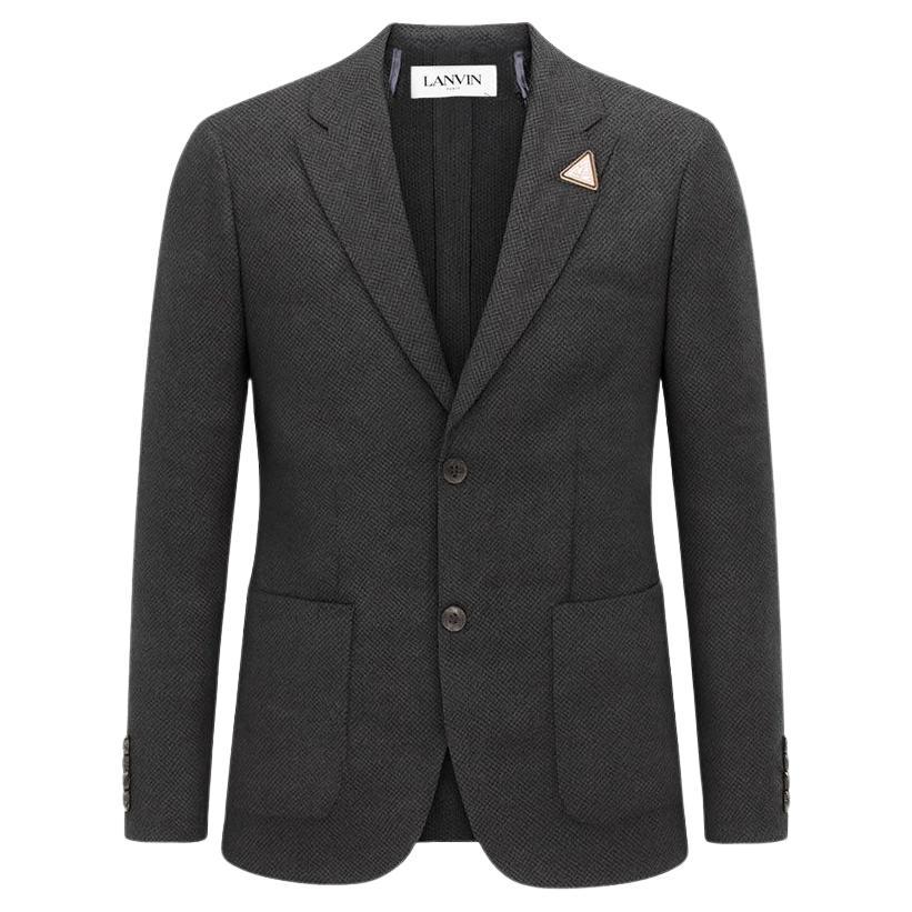 New Lanvin Blazer Men Jacket Size Small in vendita