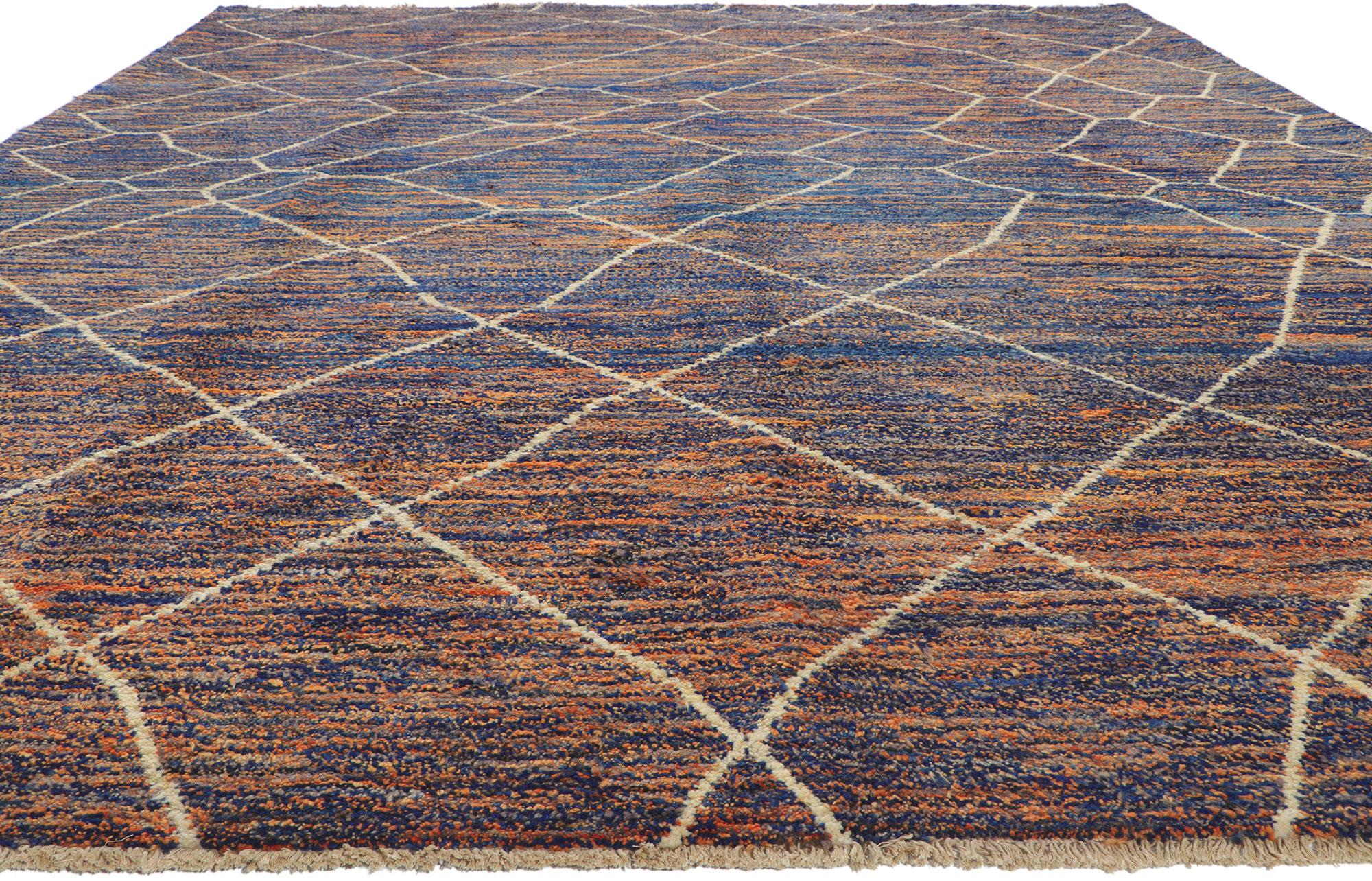 Großer abstrakter marokkanischer Teppich, neu (Expressionismus) im Angebot