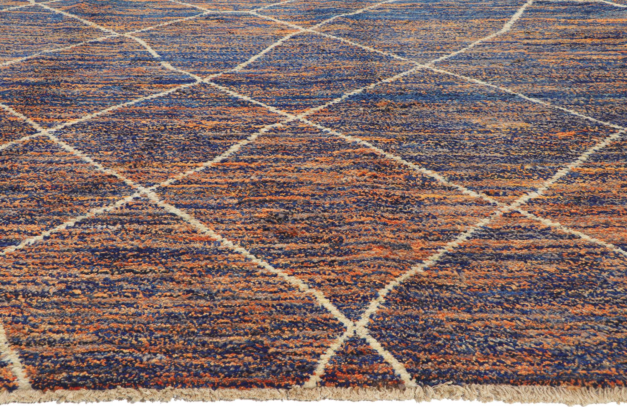 Großer abstrakter marokkanischer Teppich, neu (Pakistanisch) im Angebot