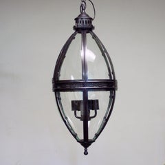 New Large Black Oval Hanging Lantern