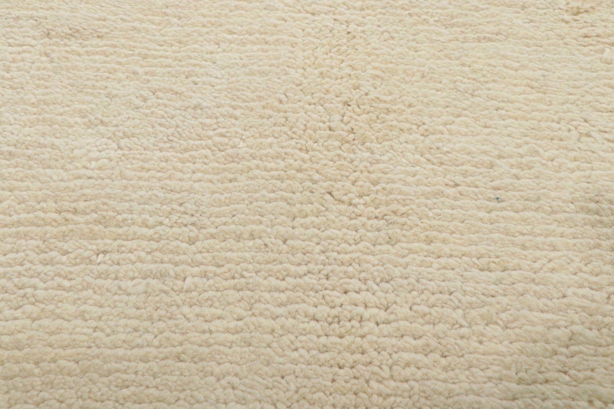 Nueva alfombra marroquí grande y moderna, el estilo minimalista se combina con el boho chic Anudado a mano en venta