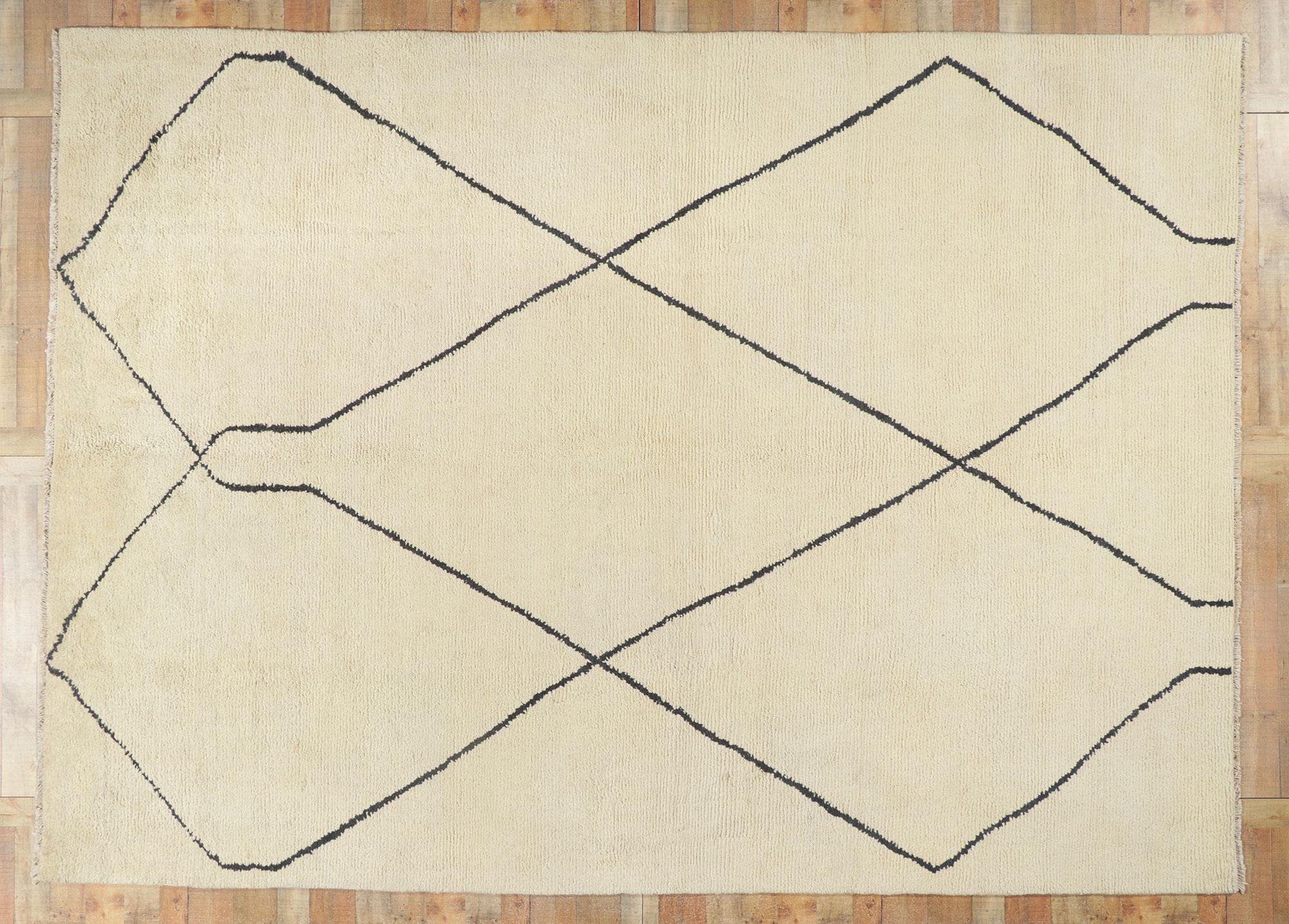 Nueva alfombra marroquí grande y moderna, el estilo minimalista se combina con el boho chic en venta 1