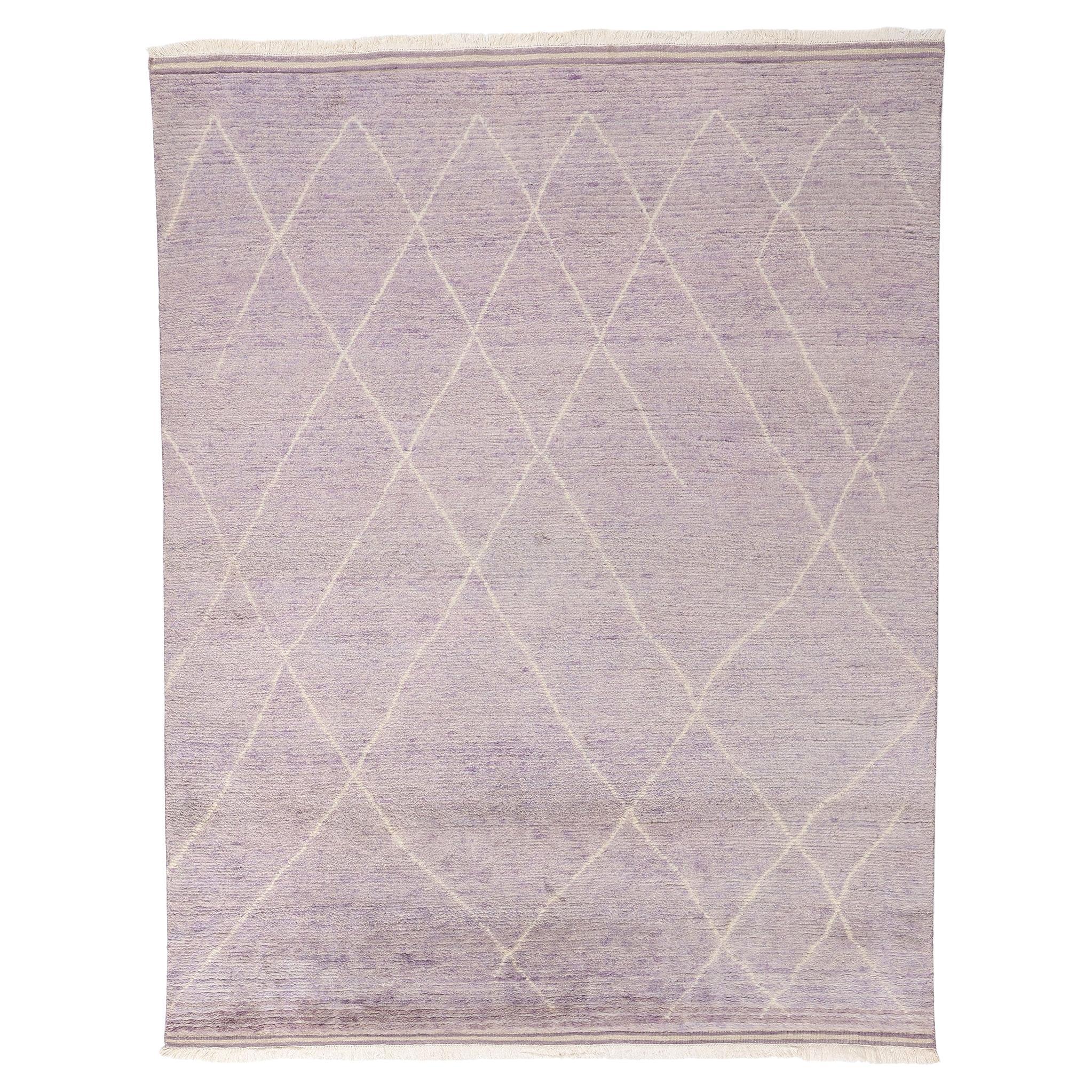 Nuovo Tappeto marocchino Lavender Mirage Modern Cozy Purple, 07'10 x 10'00