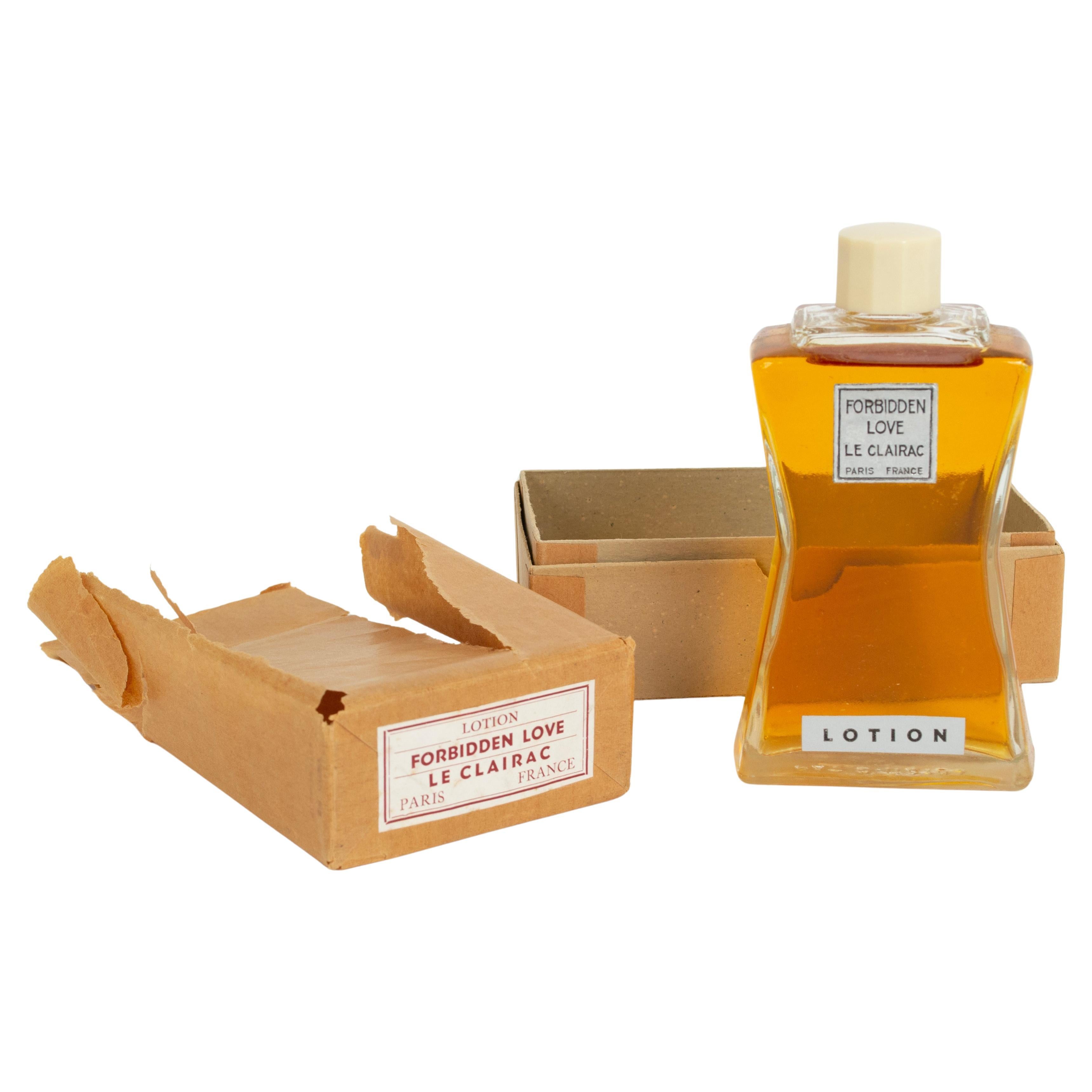 Nuovo profumo Le Clairac Forbidden Love in un raro flacone di vetro Deco - Parigi, 1934 in vendita