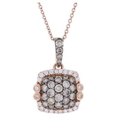 New Le Vian Diamond Pendant Necklace, 14k Rose Gold .84ctw