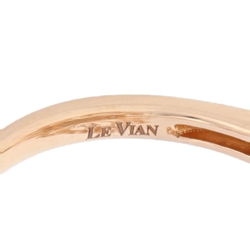 Le Vian Oval Cut Smoky Quartz, Topaz, and Citrine Ring, 14k Rose Gold Women's 2