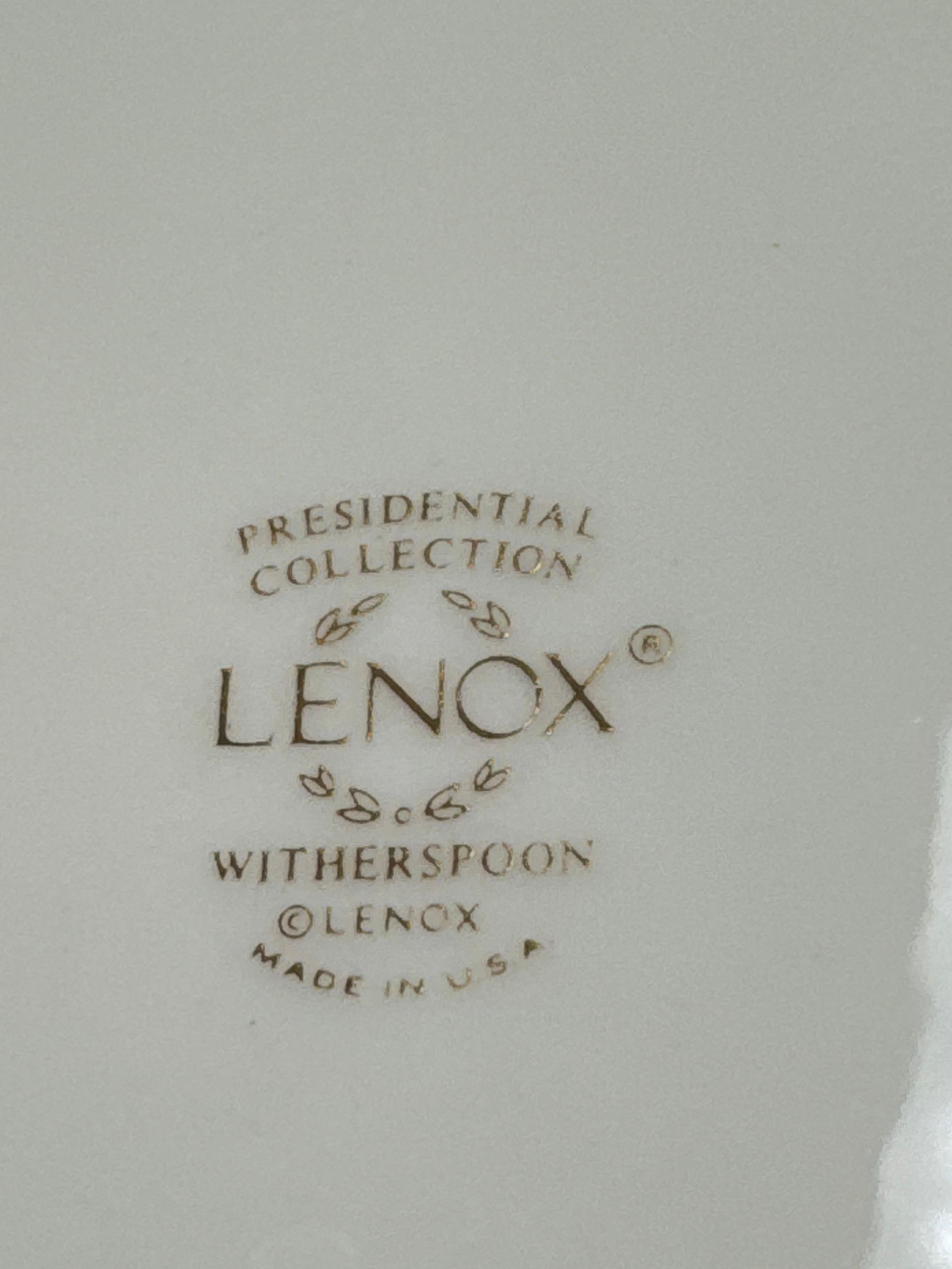 Collezione presidenziale Lenox d'epoca, cinque coperti per nove persone in vendita 11