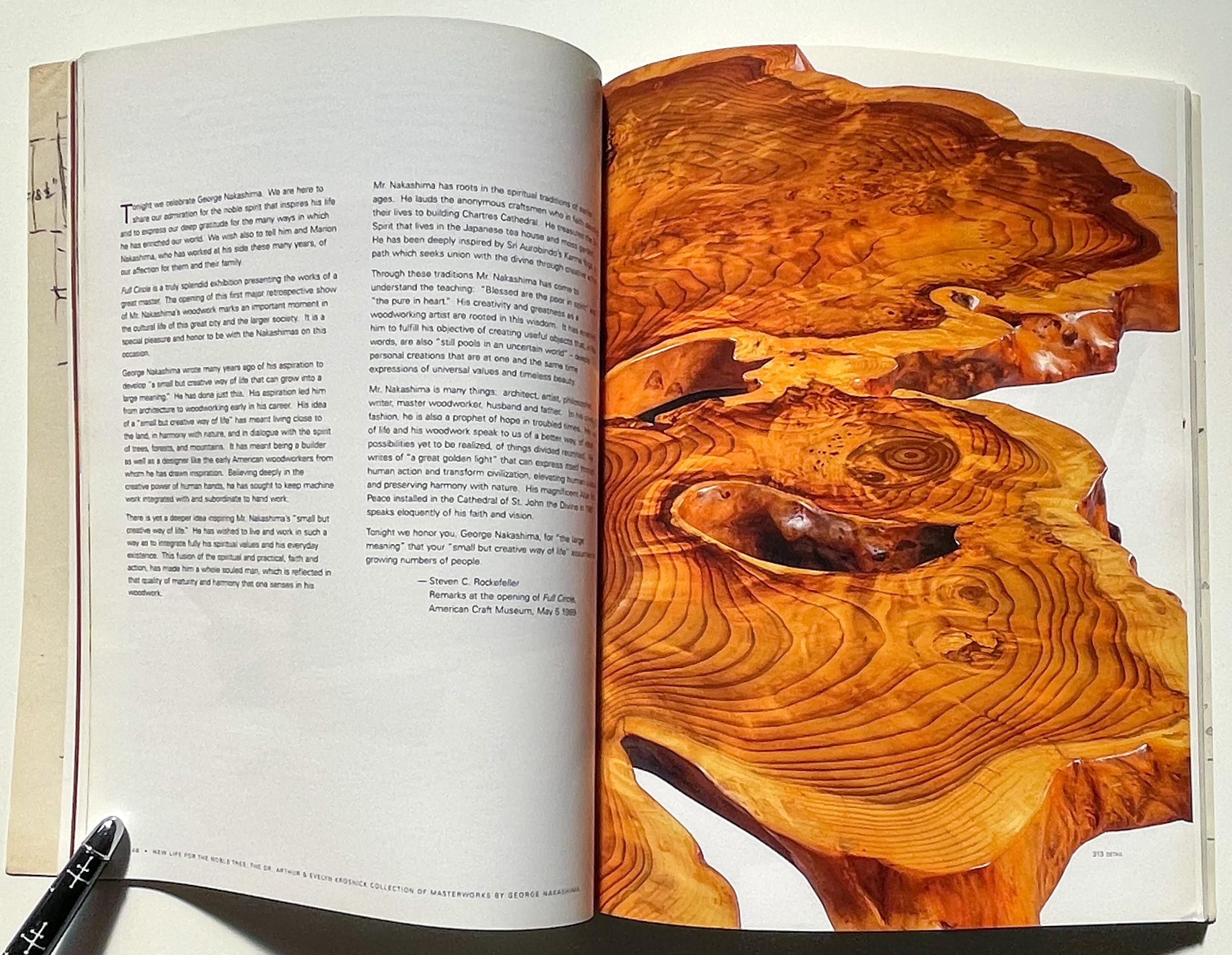 American Craftsman New Life for the Noble Tree: Masterworks by George Nakashima 'Sotheby's' For Sale