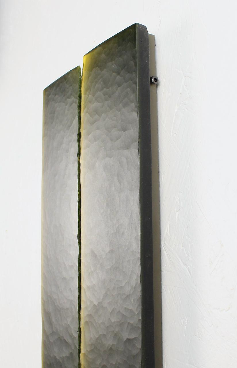 ' New Light' , 2 panneaux de sculpture en verre d'art australiens par Kirstie Rea, 2004 en vente 5