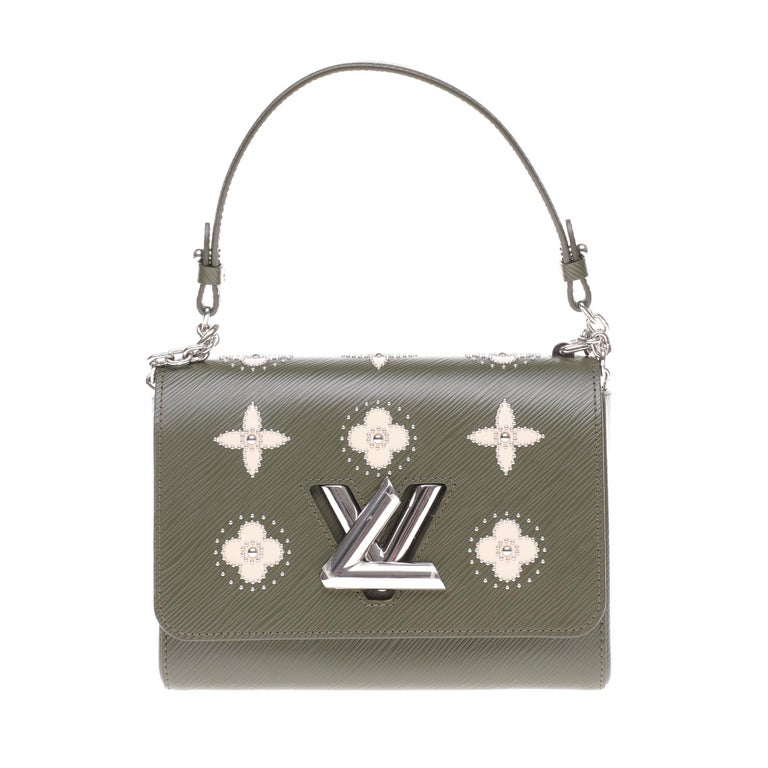 NEW Limited Edition Louis Vuitton Twist MM shoulder bag in green épi  leather at 1stDibs