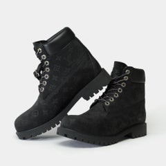 New Limited edition LV x Timberland ankle boot in black Monogram nubuck leather