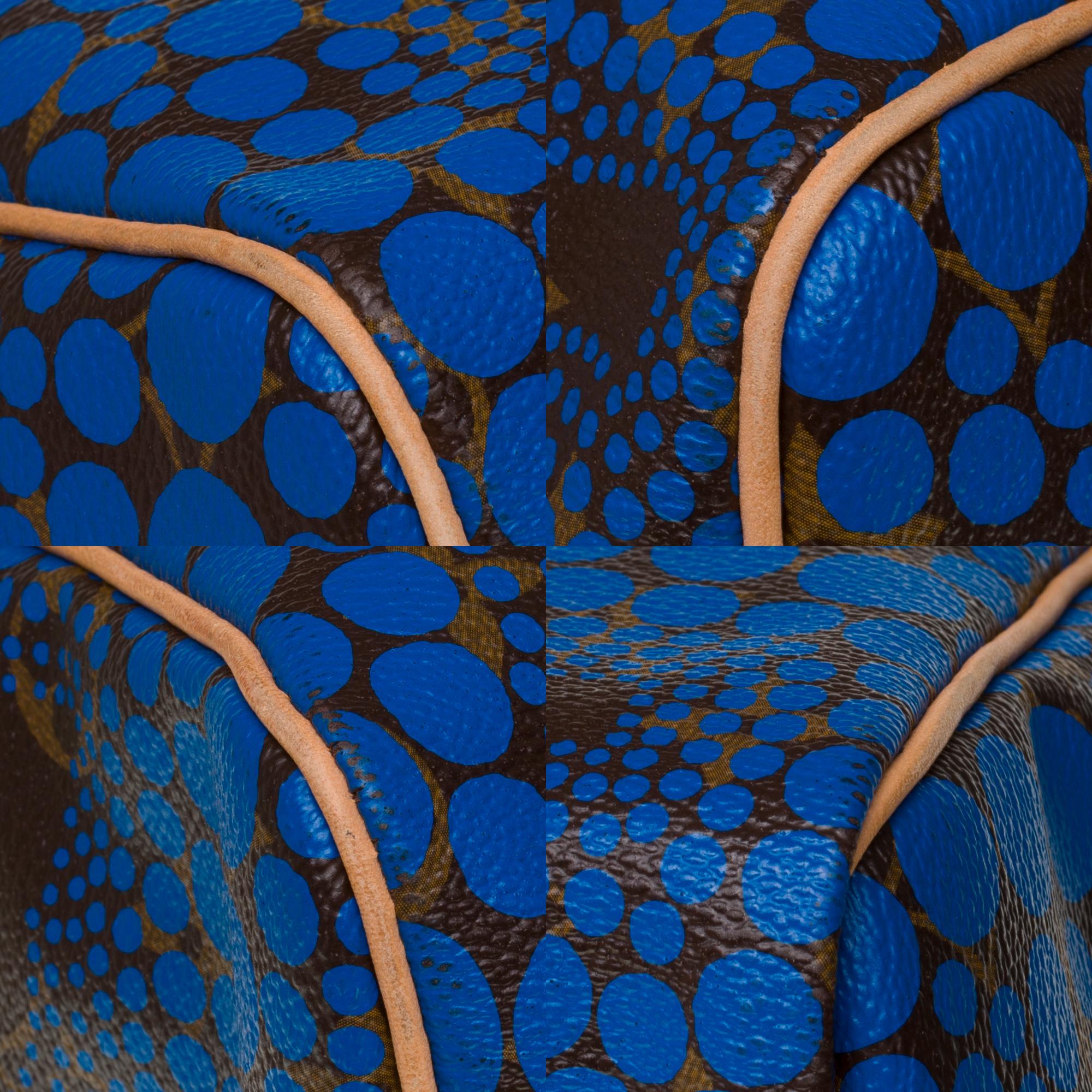 Neu/Limitierte Auflage Yayoi Kusama /Louis Vuitton Speedy 30 Handtasche in blauem Canvas 5