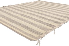 New Linear Drift Organic Modern Moroccan Rug, 08'00 x 09'11