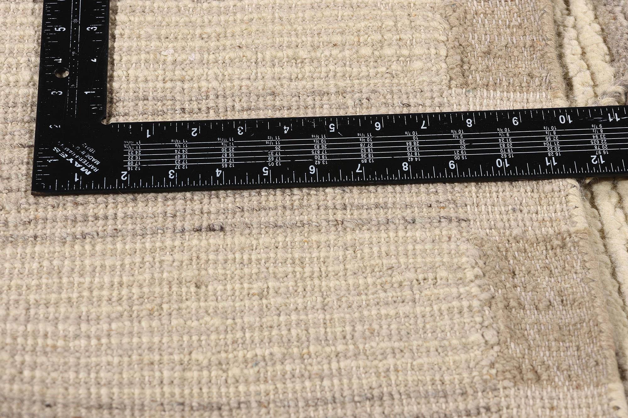 Tappeto marocchino moderno organico New Linear Drift, 08'00 x 09'11 In condizioni Nuovo in vendita a Dallas, TX