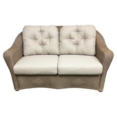 New Lloyd Flanders Reflections Outdoor Patio Loveseat with Sunbrella Cushion