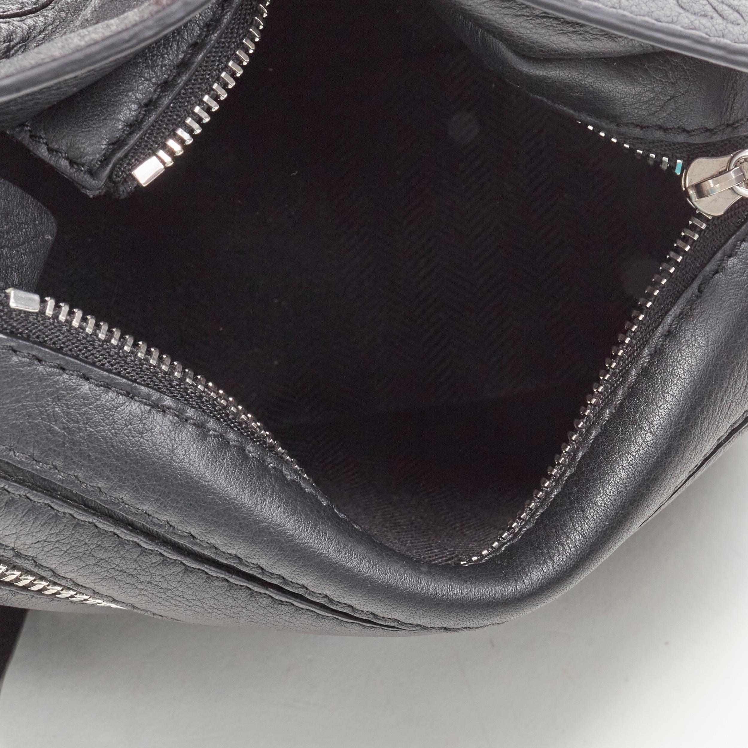 new LOEWE JW ANDERSON 2022 Puzzle black leather mini belt bag 4