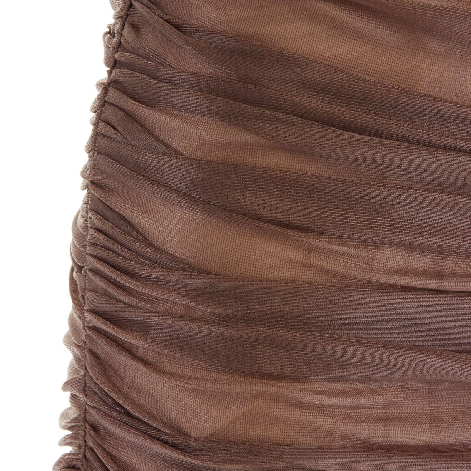 new LOEWE JW ANDERSON Runway AW16 ruched silk washed cotton asymmetric skirt M 3