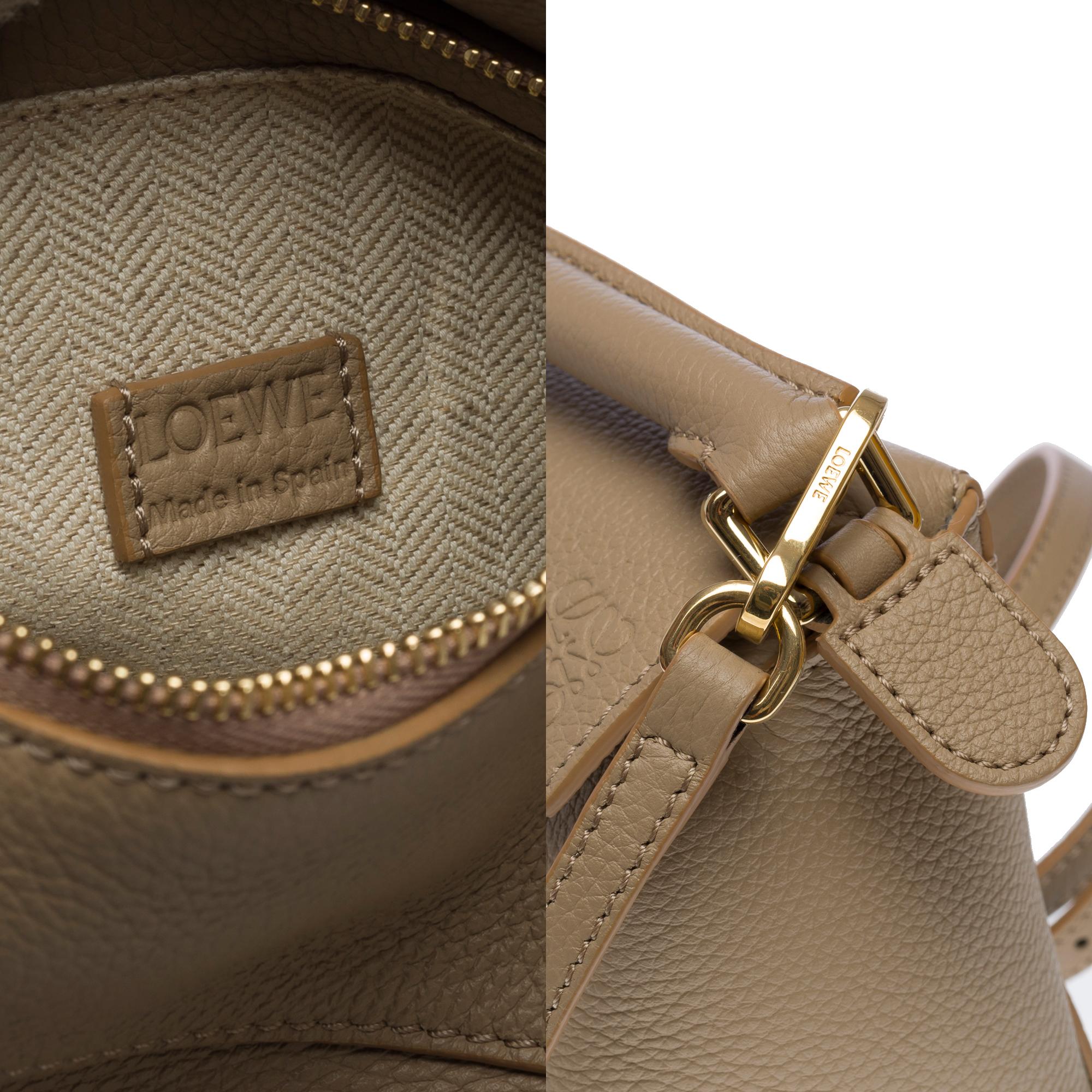 Women's New Loewe Mini Puzzle handbag strap in grey calfskin, GHW For Sale