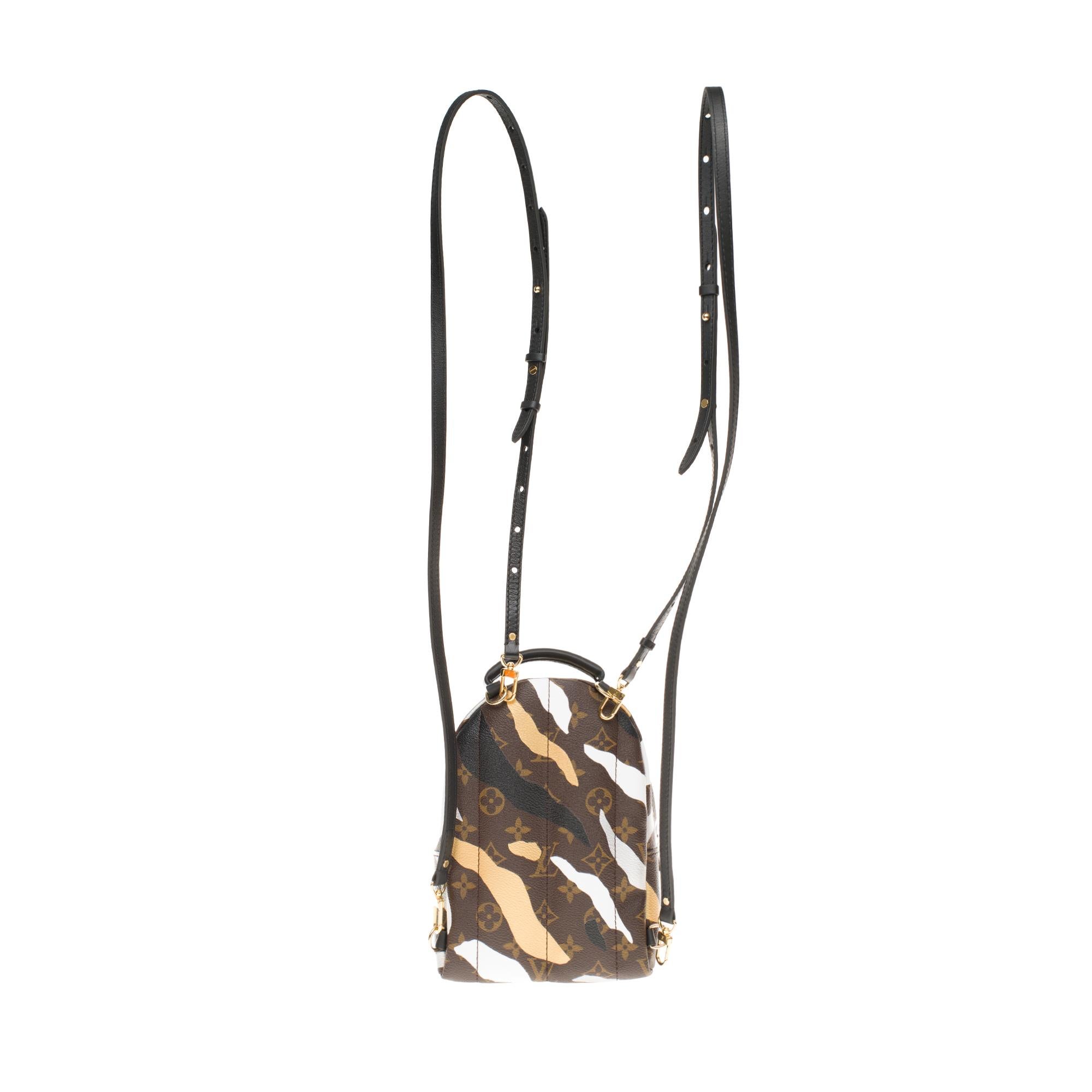 NEU LOL Limited Edition Louis Vuitton Palm Springs Mini-Rucksack aus braunem Segeltuch im Zustand „Neu“ im Angebot in Paris, IDF