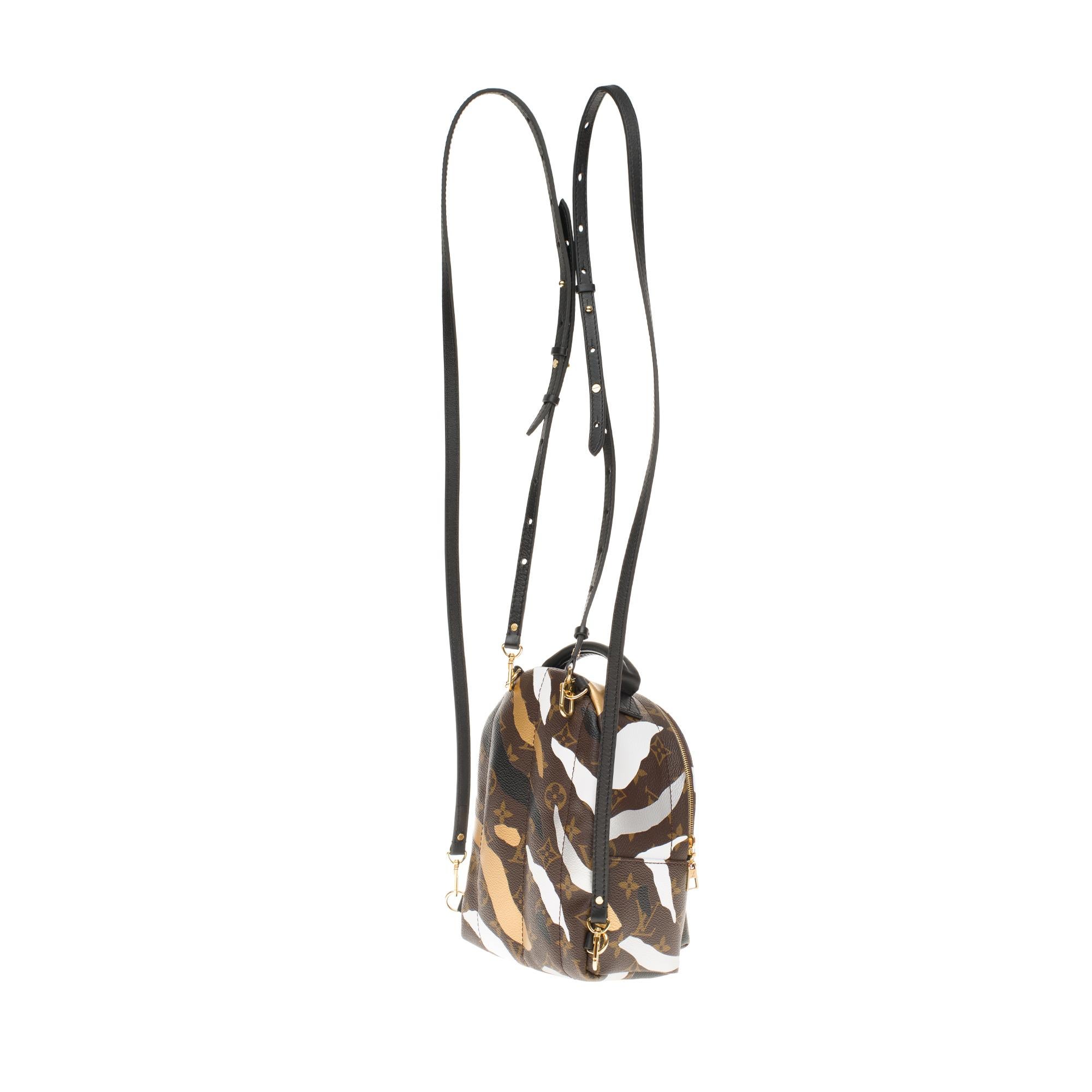 NEU LOL Limited Edition Louis Vuitton Palm Springs Mini-Rucksack aus braunem Segeltuch im Angebot 1