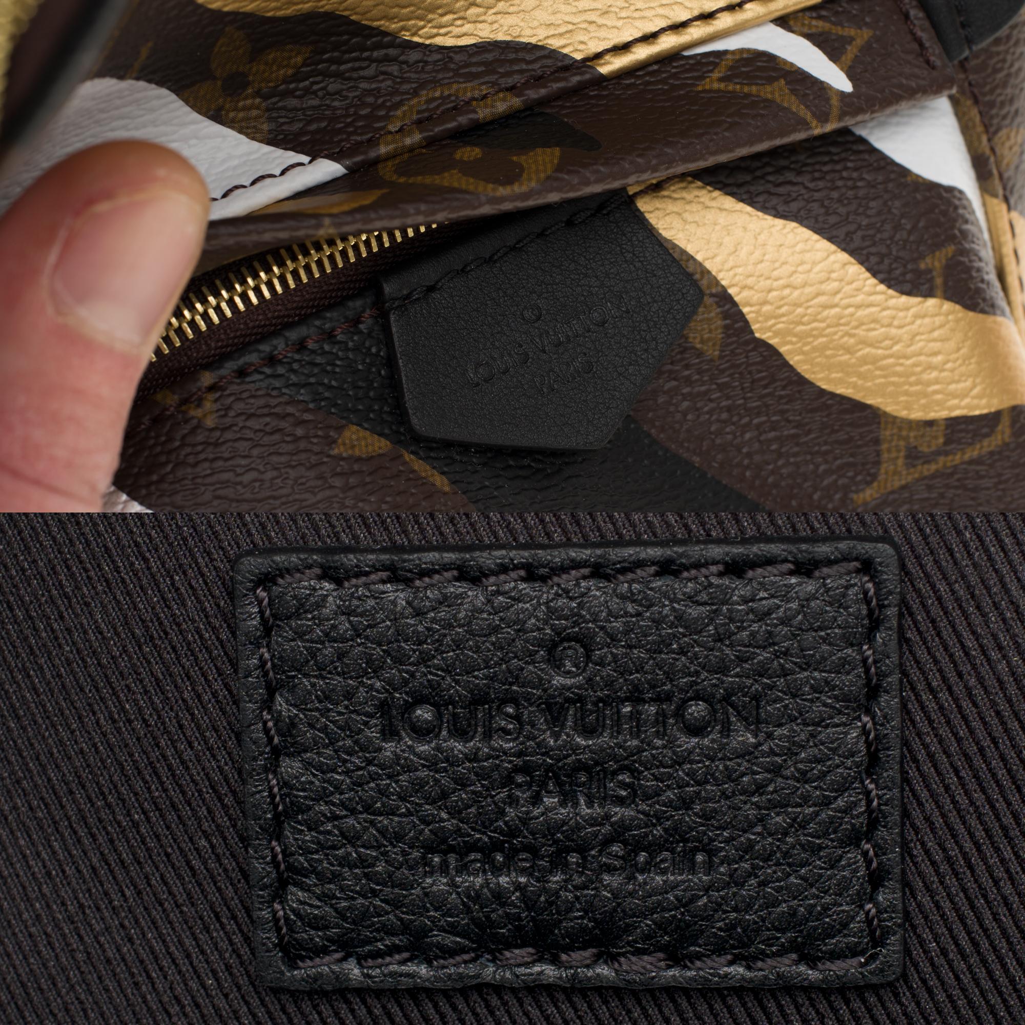 NEU LOL Limited Edition Louis Vuitton Palm Springs Mini-Rucksack aus braunem Segeltuch im Angebot 2