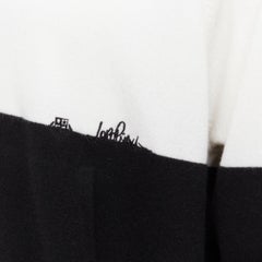 new LORO PIANA HIROSHI FUJIWARA 100% cashmere  hooded black white hoodie L