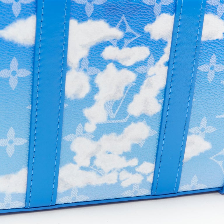 Louis Vuitton Blue, Pattern Print 2020 LV Monogram Wallet