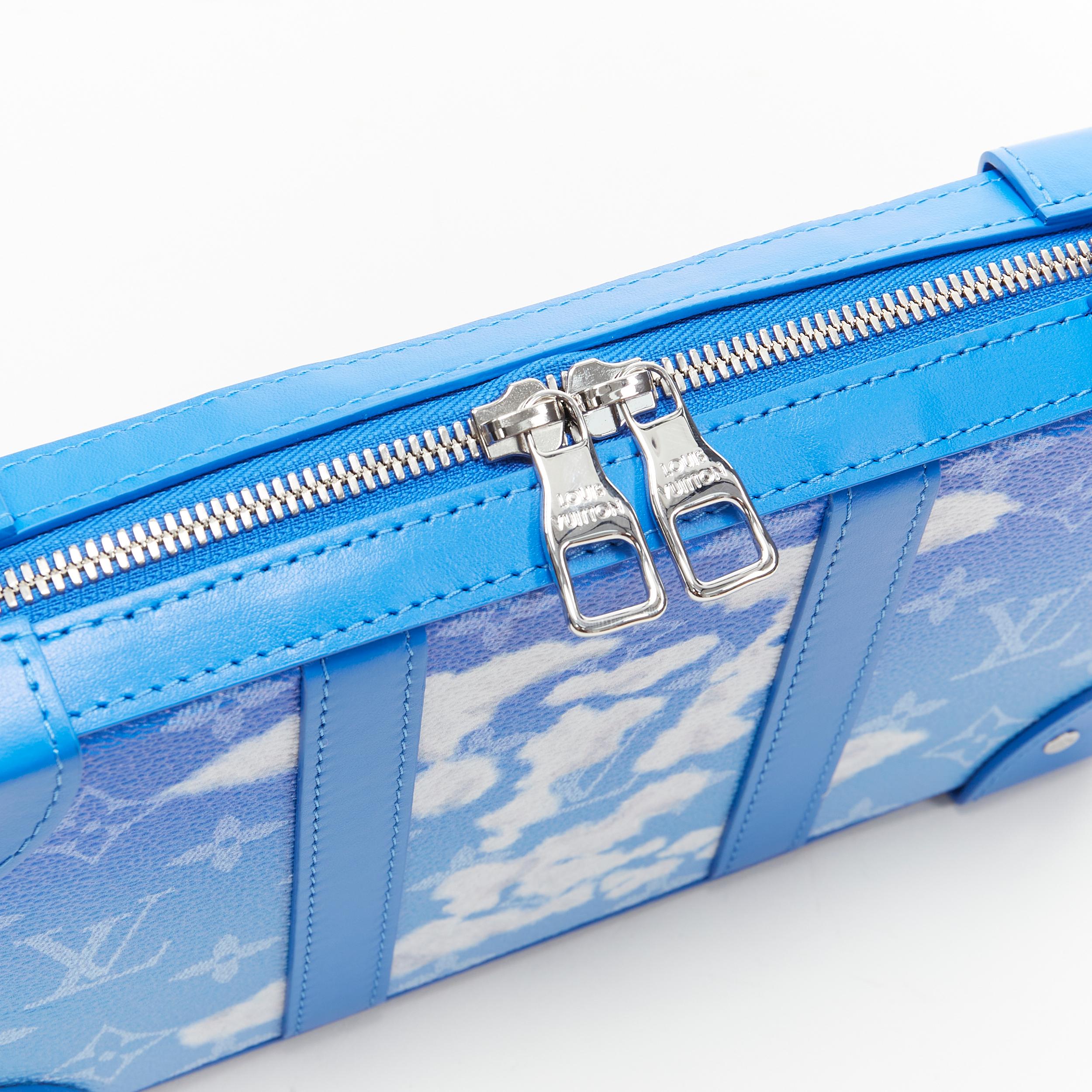 new LOUIS VUITTON 2020 Soft Trunk blue cloud monogram wallet crossbody bag 1