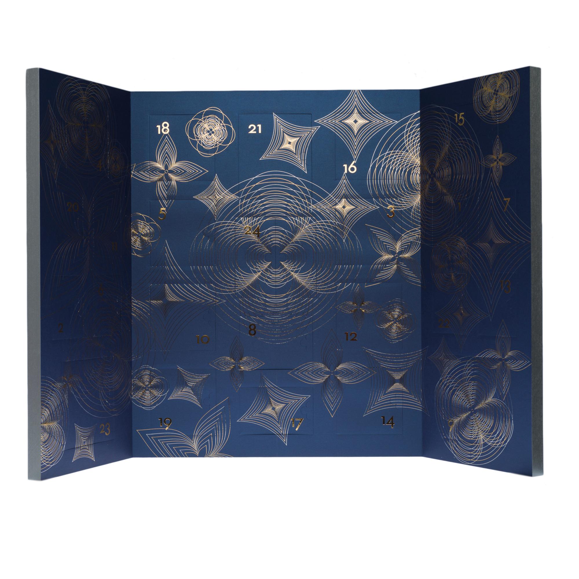 Louis Vuitton Advent-Kalender 2021 mit wunderschönem silbernem Holzschachtel  2