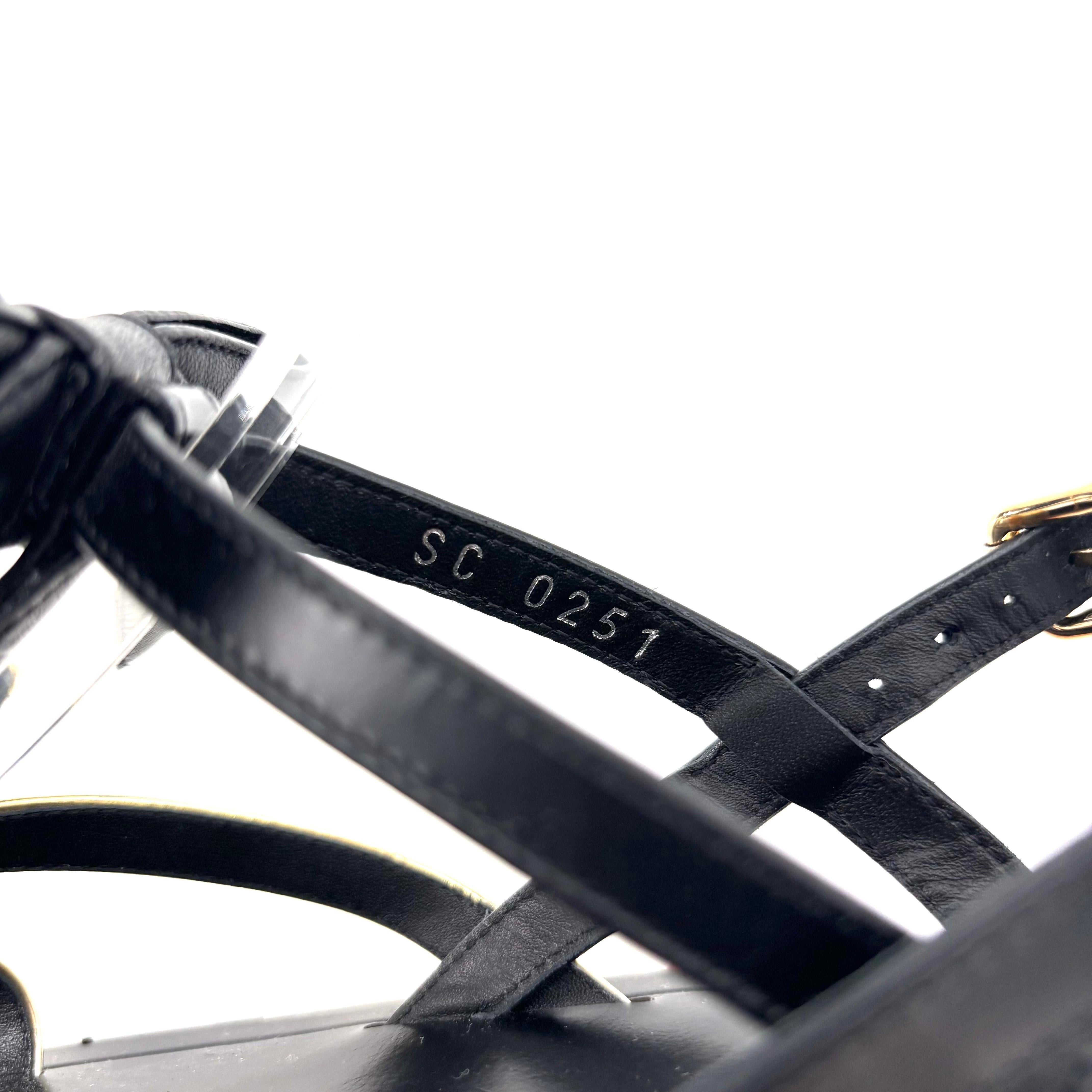 NEW Louis Vuitton 2021 Fornasetti Bow Gladiator Peplum Flats 35 Sandals For Sale 3